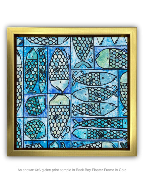 Sardine Tackle Box | Framed Giclee Print on Canvas